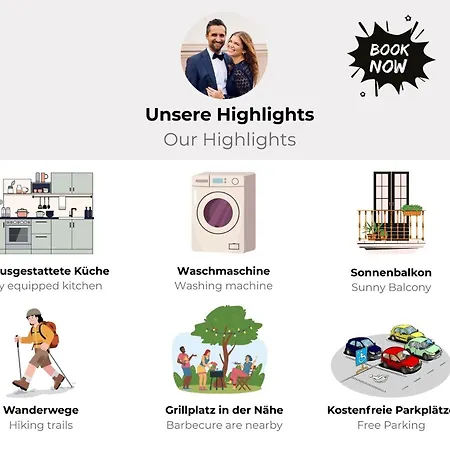 Appartement Schwarzwald-studio Mit Sonnenbalkon Naehe Grillplatz